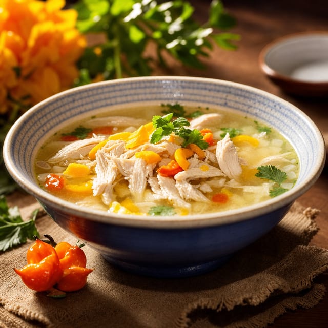Hot & Sour Chicken Soup.