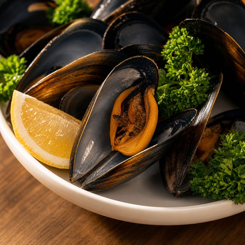Steamed Mussels.